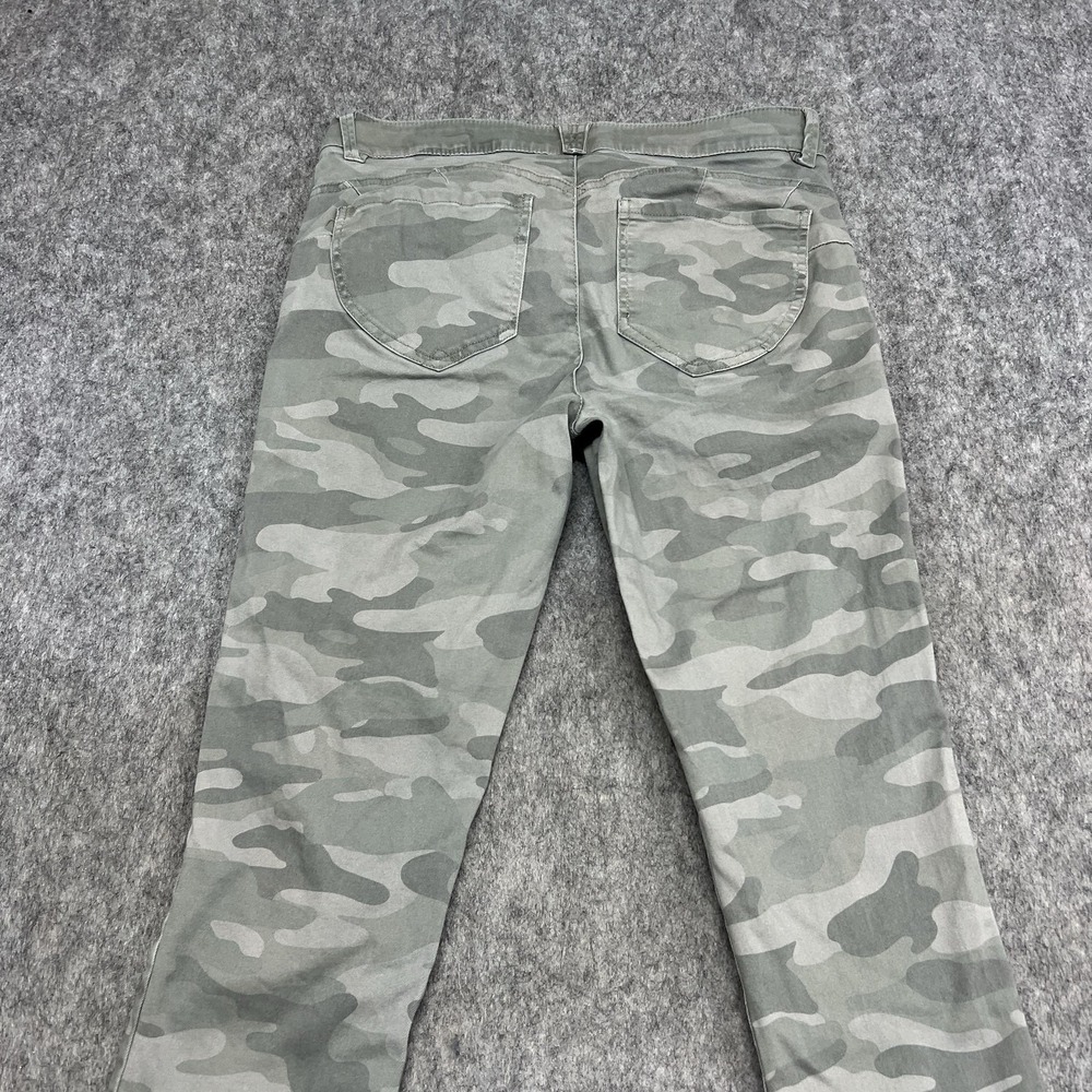 Democracy Ab Solution Jeans Womens 10 Green Camo Mid Rise Skinny Stretch 32x25 - Picture 8 of 16